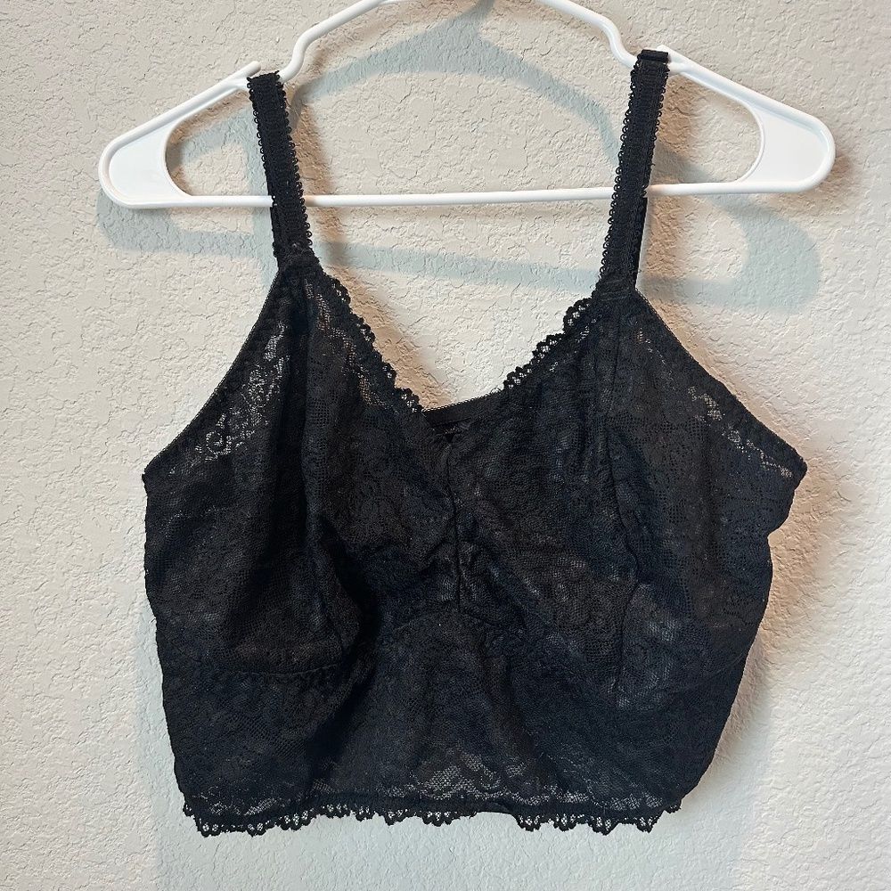 Torrid Black Bralette Size 2X